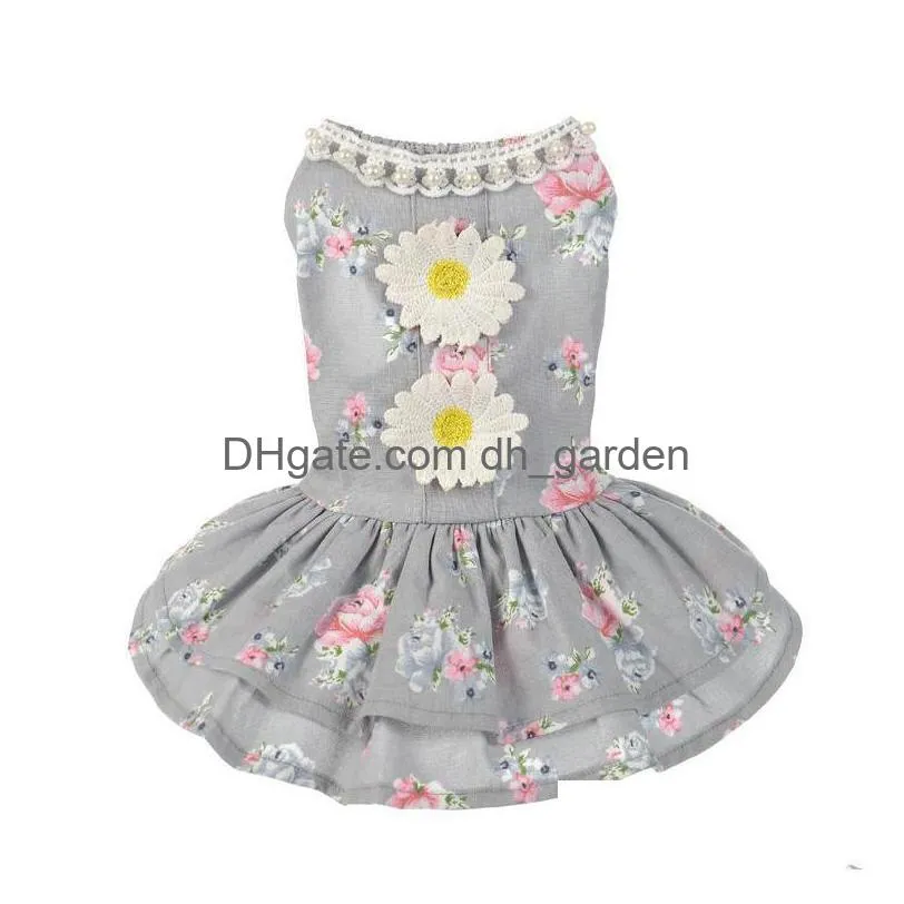 hot selling dog cat bow tutu dress lace skirt pet puppy dog princess costume apparel clothes small pretty nice princess