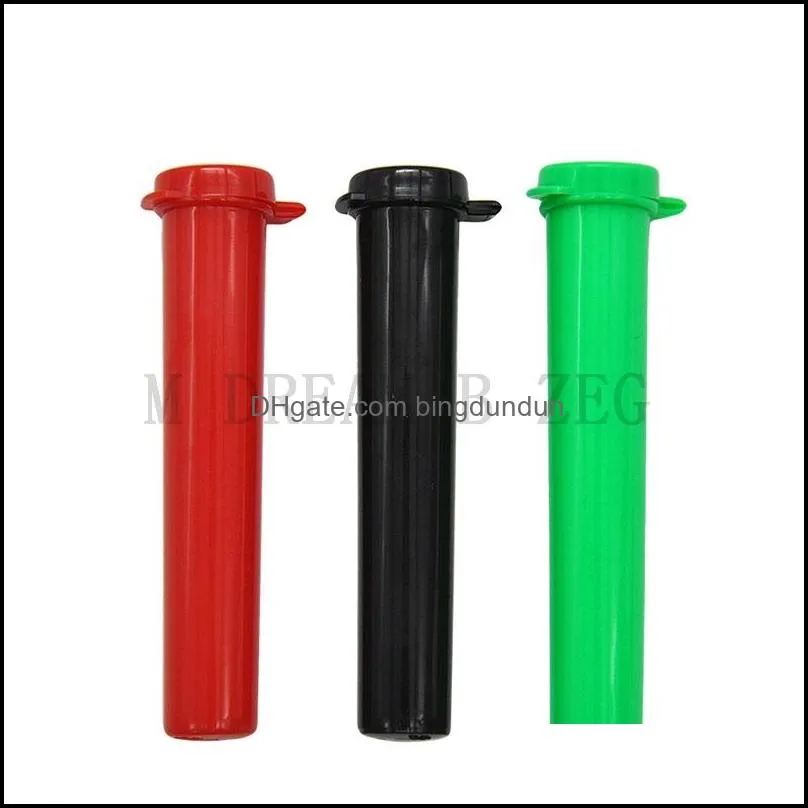 length 95mm tube packing tool plastic tubes empty squeeze bottle prerolled storage container randomly color send