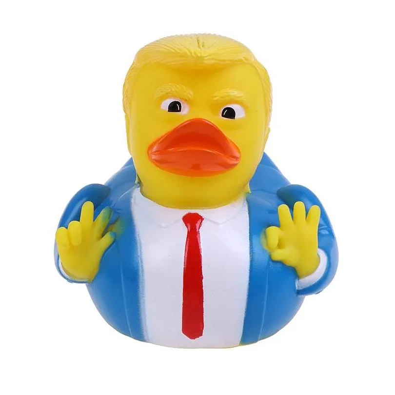 creative pvc trump duck party favor bath floating water toy party supplies funny toys gift
