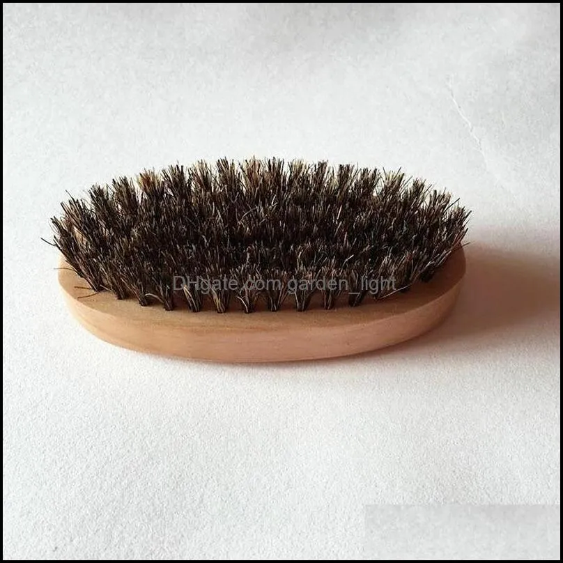 sublimation brush natural environmental protection men oil hair styling hair comb solid wood beard brush bristle care clean beard