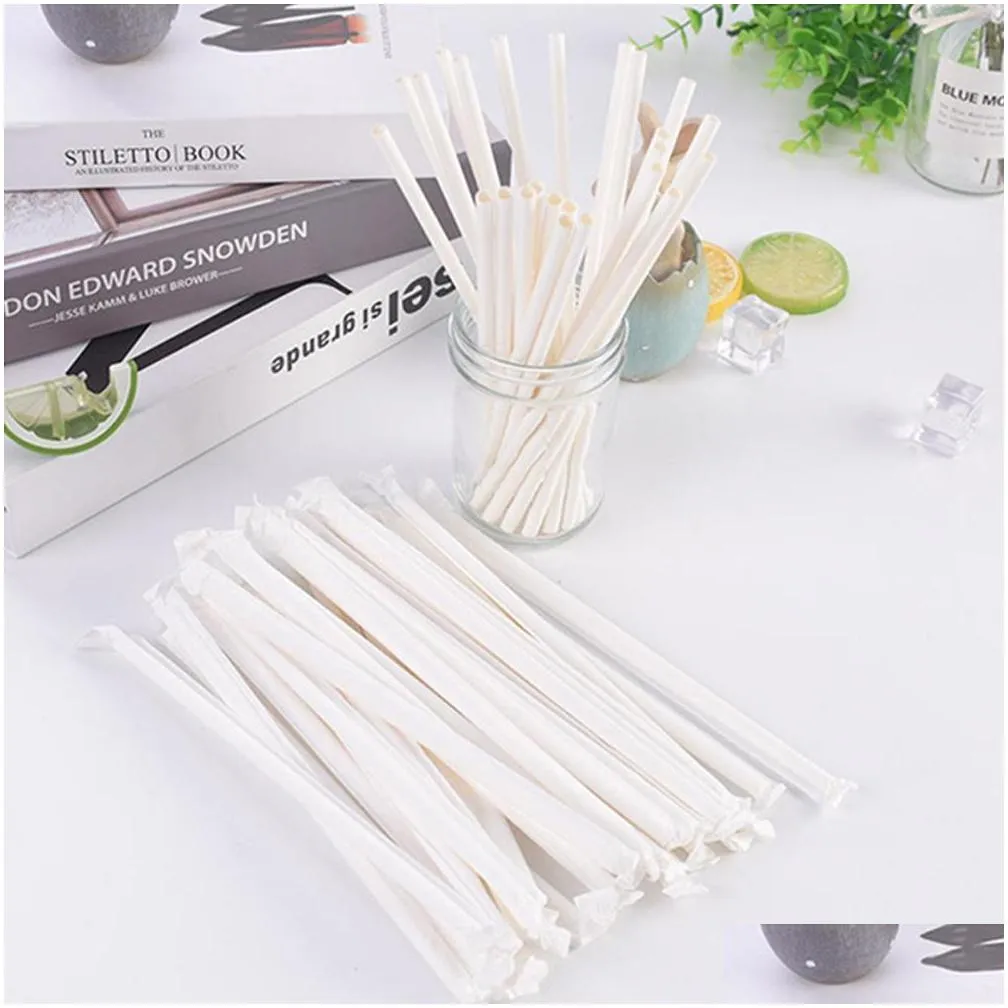 us stock paper straw environmental colorful straight drinking straw wedding kids birthday party decoration supplies dispette fy4148