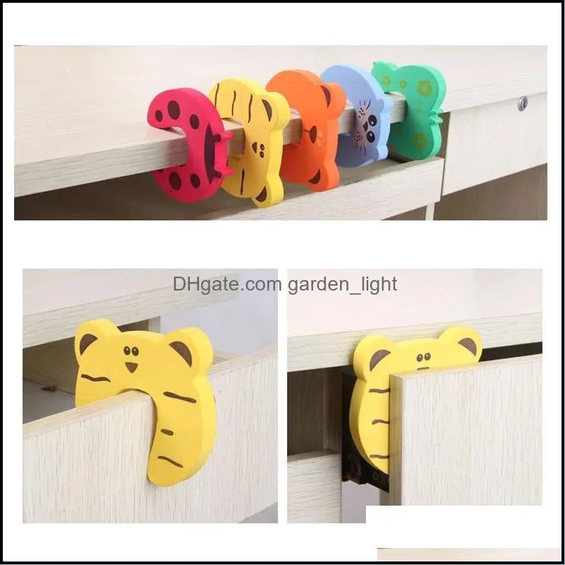 baby safety for newborn furniture protection card door stopper security cute animal care child lock finger