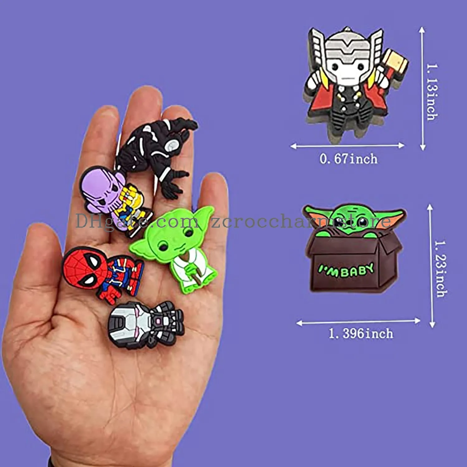 shoe charms for clog decoration cartoon game charms accessories for kids boy girl adult men women party favor
