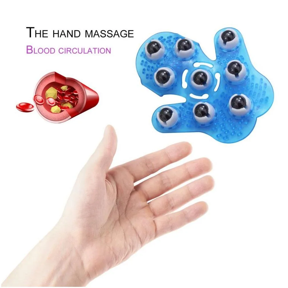 roller ball body massage glove anticellulite muscle relax massager for neck back shoulder buttocks 