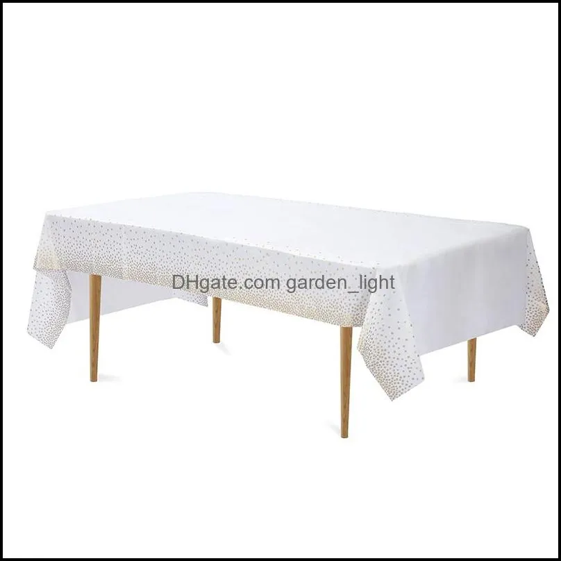 tablecloth waterproof and oil proof polka dot tablecloth household dustproof peva party tablecloth wholesale