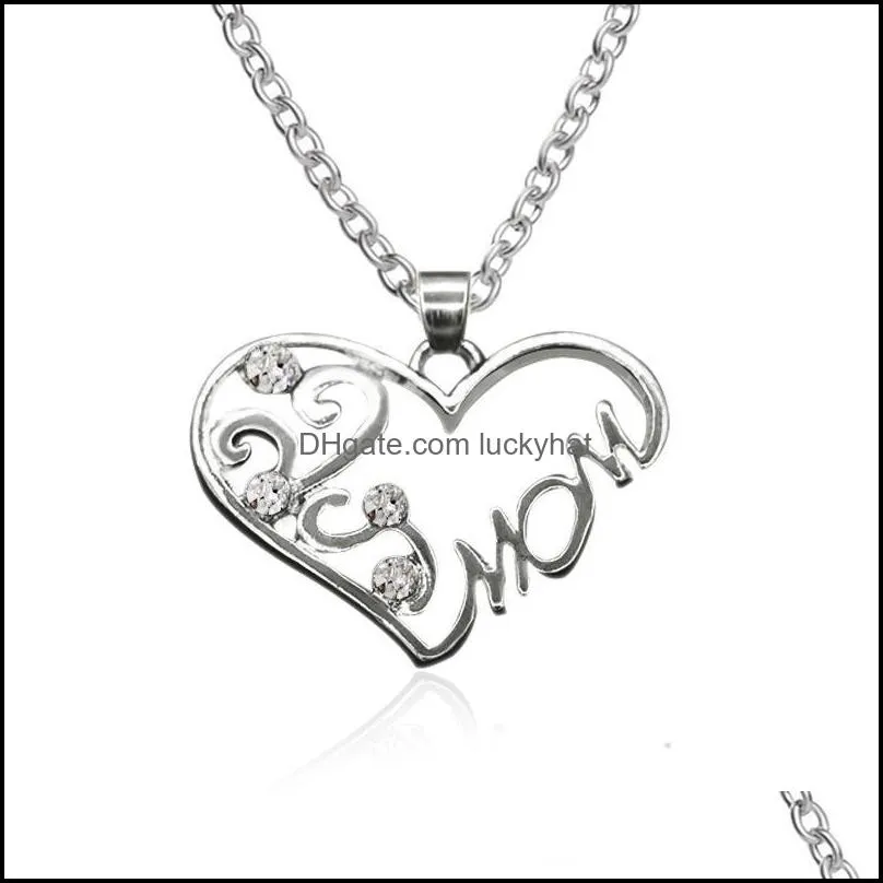 chain necklace wholesale necklace mom word necklace romantic birthday cheap women jewelry pendants necklaces