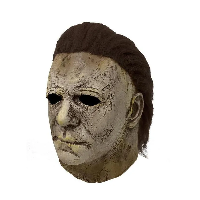 party masks horror michael myers led halloween kills mask cosplay scary killer full face latex helmet costume props
