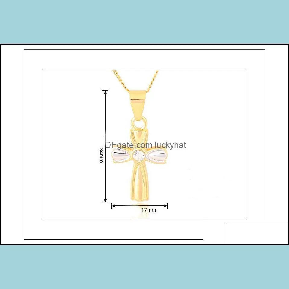 pendants necklaces jesus cross 18k gold chain pendant for necklace