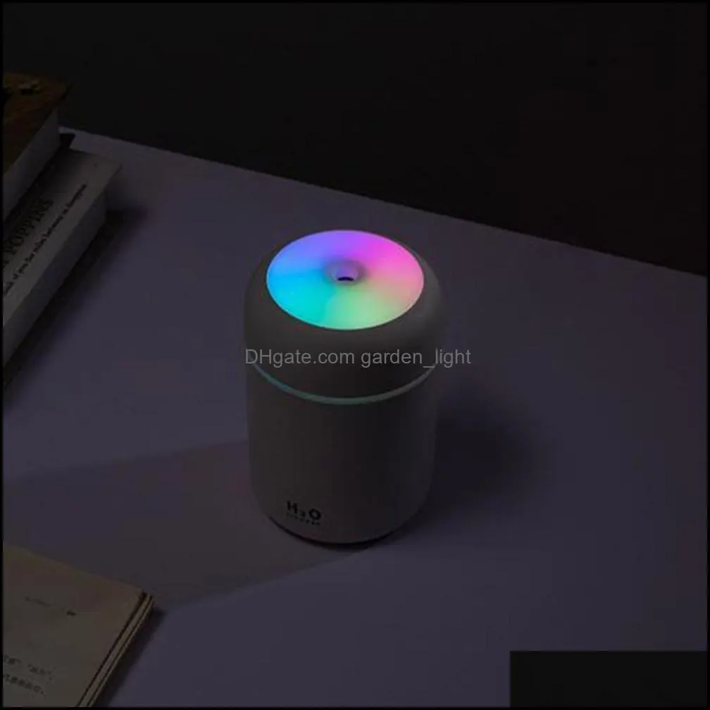 portable 300ml electric air humidifier aroma oil diffuser usb cool mist sprayer with colorful night light for home