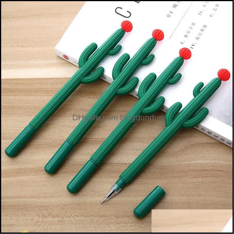 creative cactus gel pen plant school office signature pens cute design student personality writing stationery gift wq738wll