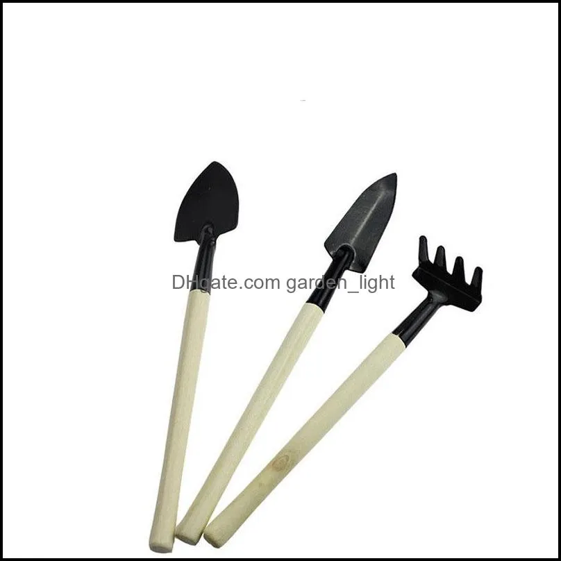 mini gardening tool shovel/rake/shovel gardening tool threepiece set succulent potted flower pine flower shovel