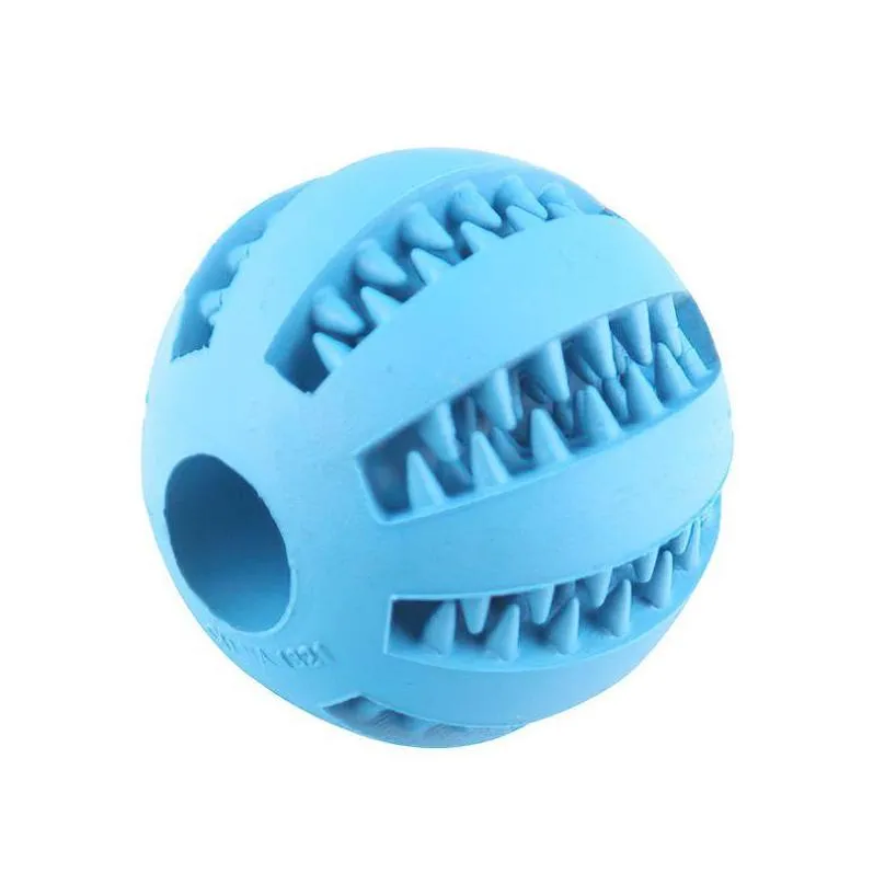 5cm pet dog toys ball funny interactive elasticity dog chew toy for dog tooth clean ball of food extratough rubber ball f0514