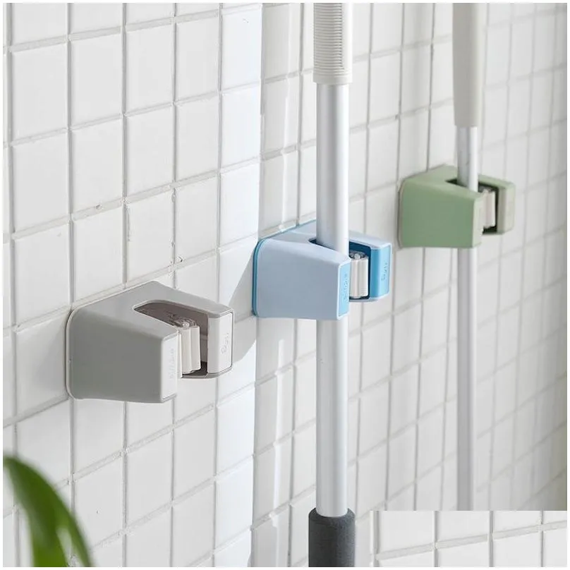 storage holders bathroom mop punching toilet strong wallmounted hook clip hanger card holder rack