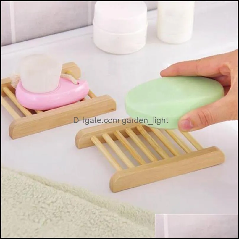 natural wood soap dish bathroom accessories home storage organizer bath shower plate durable portable soap tray holder