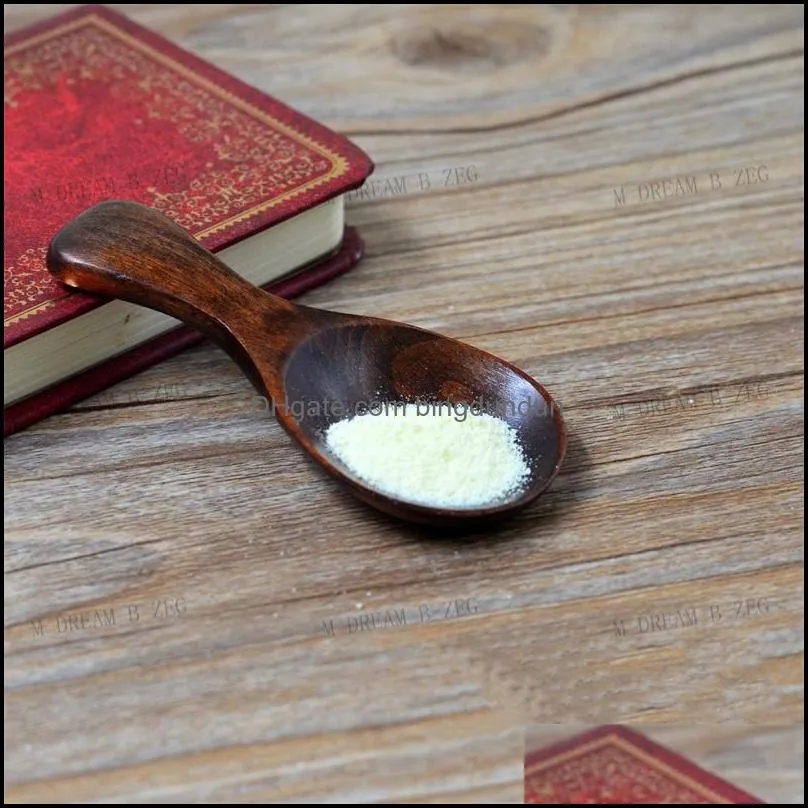 natural wooden scoop coffee tea child dessert spoons sugar salt spoon coffee spoons small teaspoon ice cream scoop kitchen tool