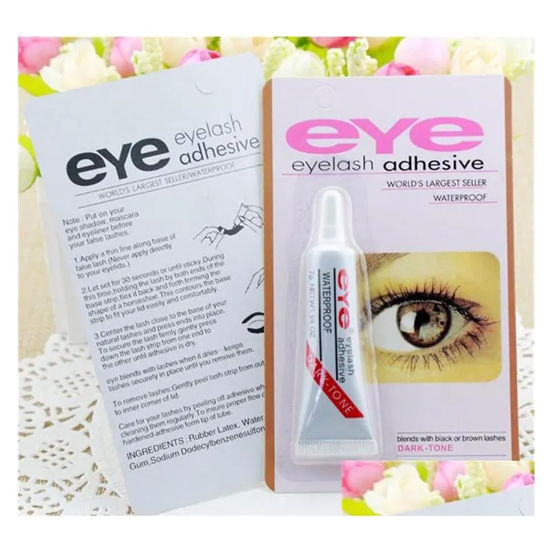 eye lash glue black white makeup adhesive waterproof false eyelashes adhesives glue white and black available dropshipping