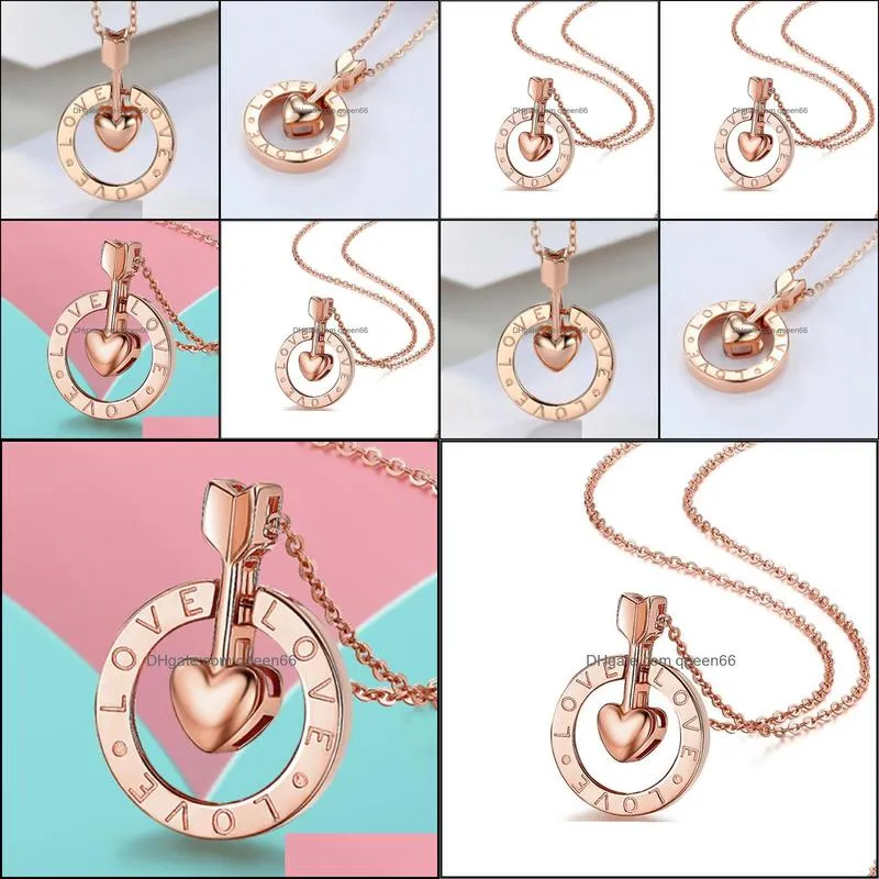 jewelry necklaces girls fashion jewelry necklace ladies jewelry necklace heart arrow necklaces female eros heart cupid fashion