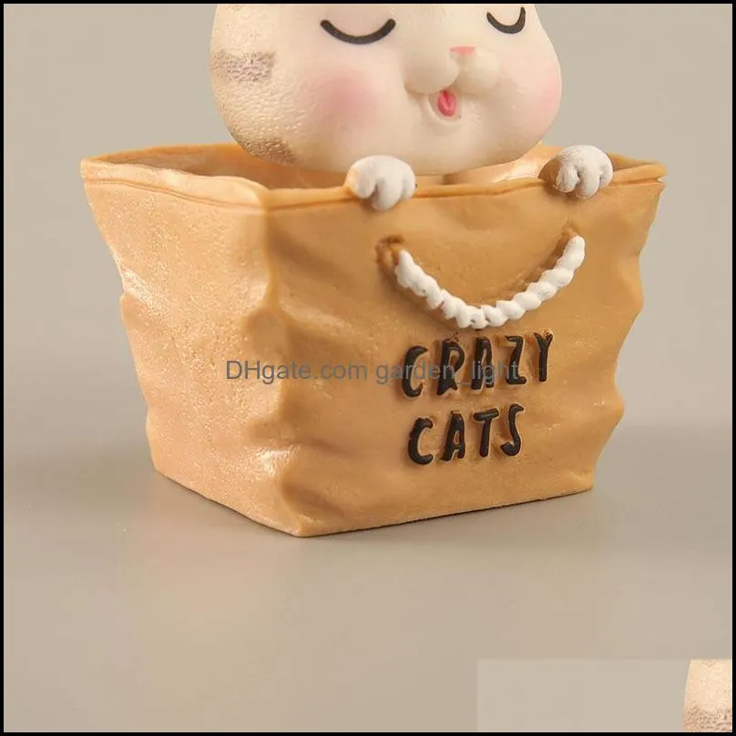 4 shaking head cat hand model cartoon cute bag kitten doll toy car car ornaments