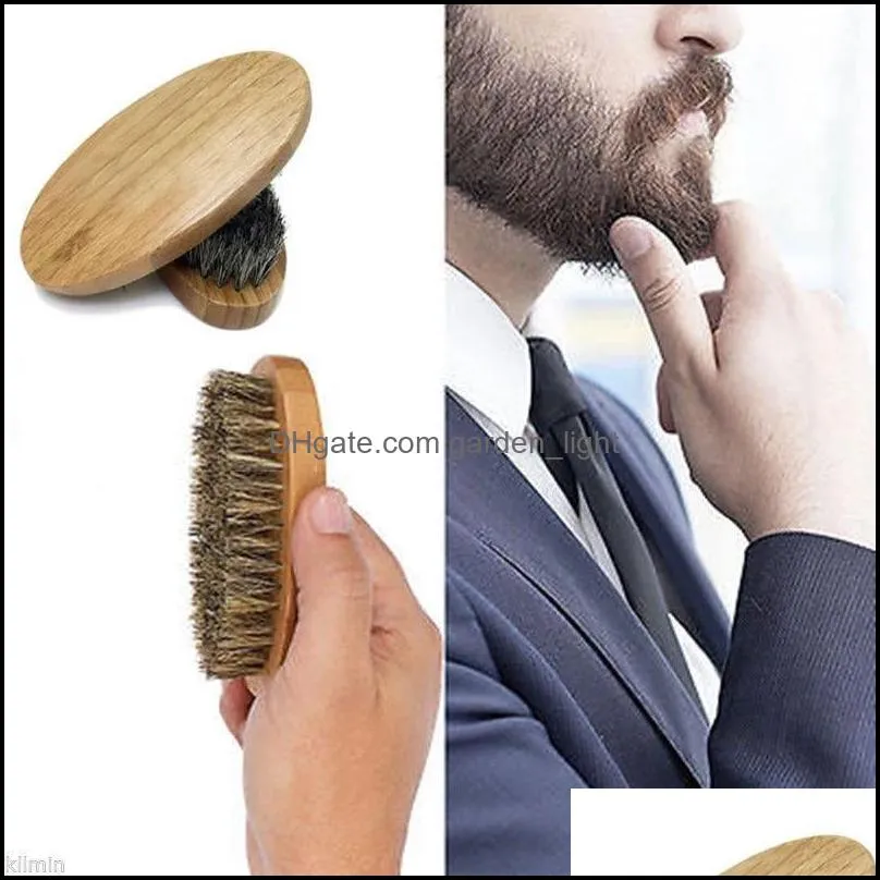 sublimation brush natural environmental protection men oil hair styling hair comb solid wood beard brush bristle care clean beard