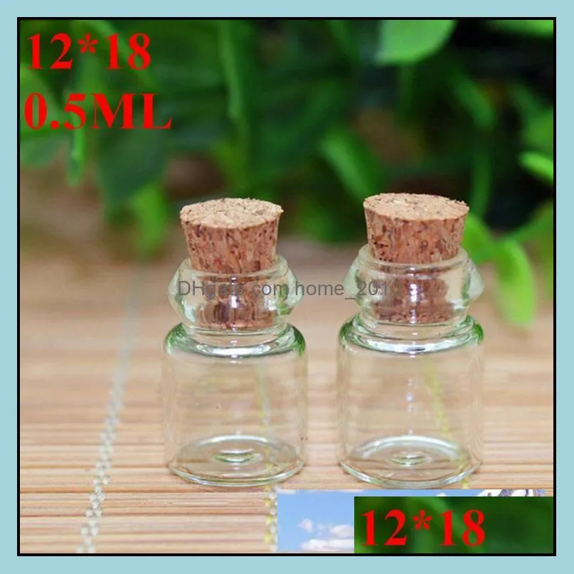  small mini corked bottle vials clear glass wishing drift bottle container with cork .5ml 1ml 2ml 3ml 4ml 5ml 6ml 7ml 10ml 15ml
