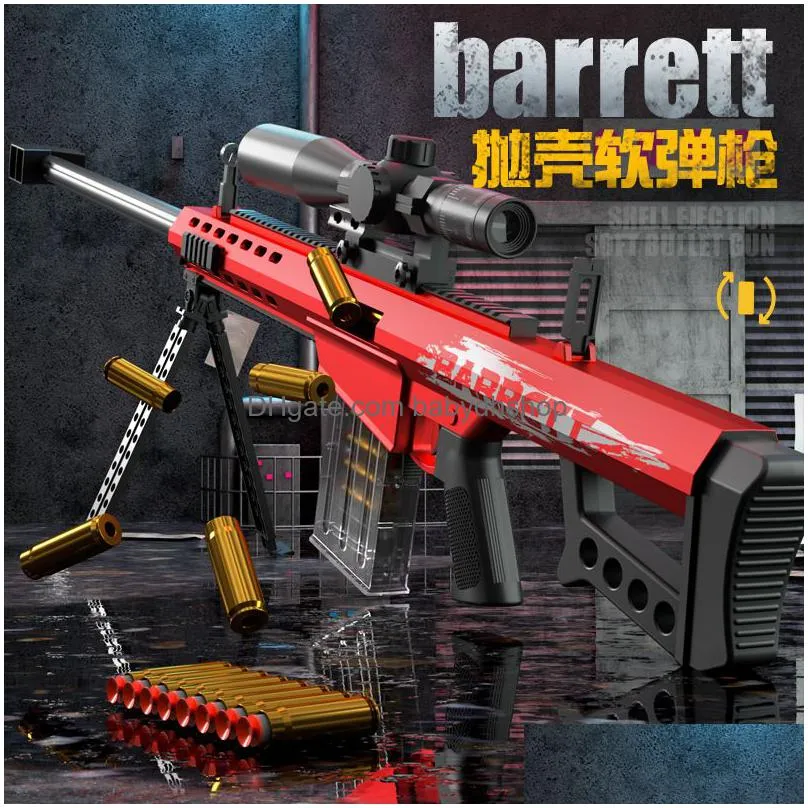 Toy Gun Adult Barrett M82A1 Sniper Rifle Gel Blaster Electric