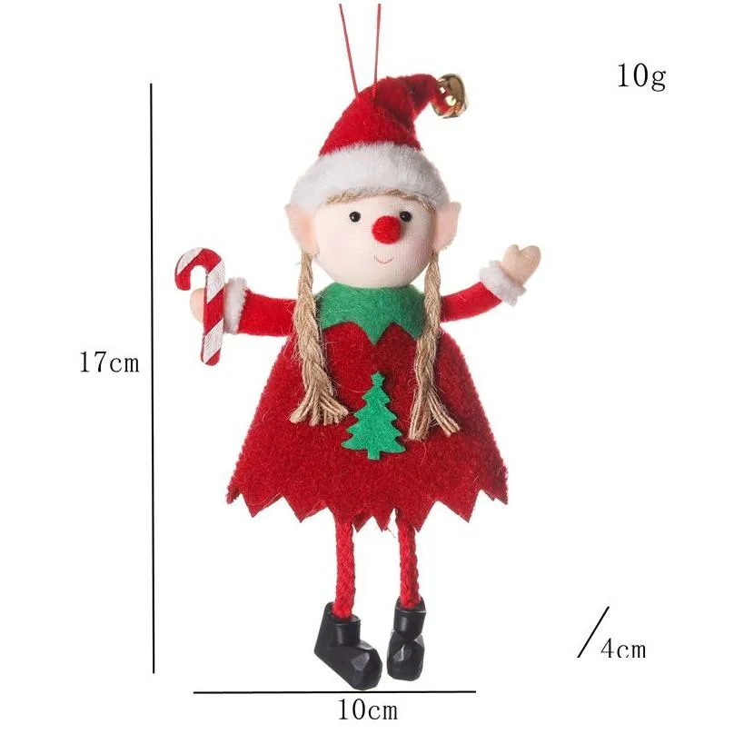 2023 new crossborder christmas cute fairy doll christmas tree decoration pendant accessories