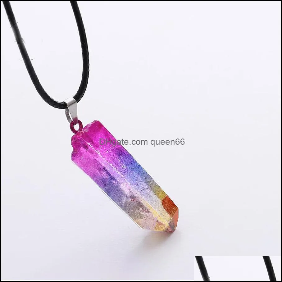 natural crystal pendant polished magic repair stick mineral ornaments fashionable simple male girlfriends fashion pendant