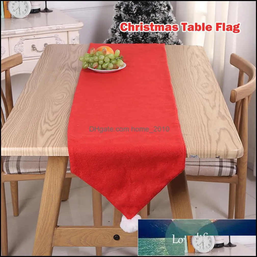 christmas table cover hat shape table runner ornament home atmosphere kitchen dining room beautiful decoration