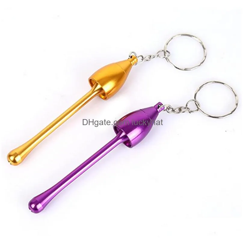 multicolor smoking pipes mini keychain mushroom styles smoking accessories ultimate pipe mini aluminum metal keychain smoking pipe