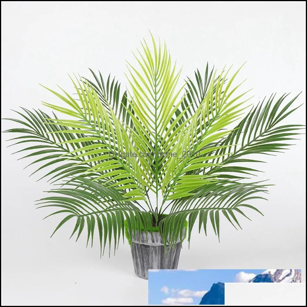 artificial fern plants plastic tropical palm tree leaves branch home garden decoration p ography wedding decor leaves