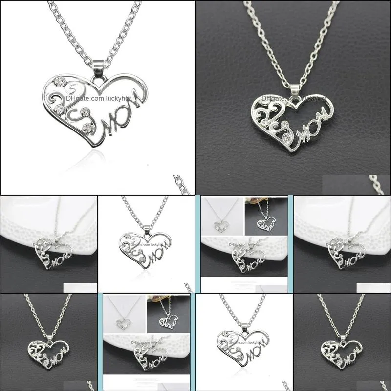 chain necklace wholesale necklace mom word necklace romantic birthday cheap women jewelry pendants necklaces