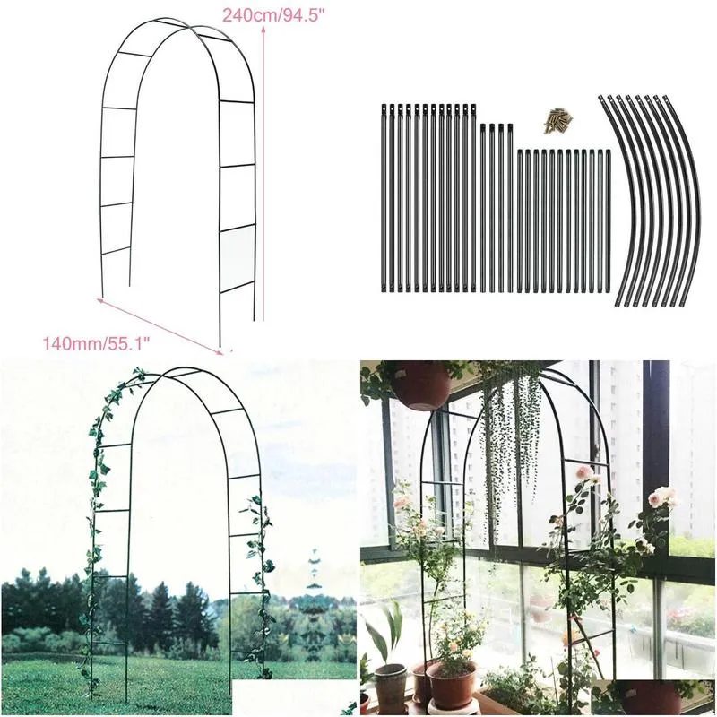 party decoration iron wedding arch decorative garden backdrop pergola stand flower frame for marriage birthday diy