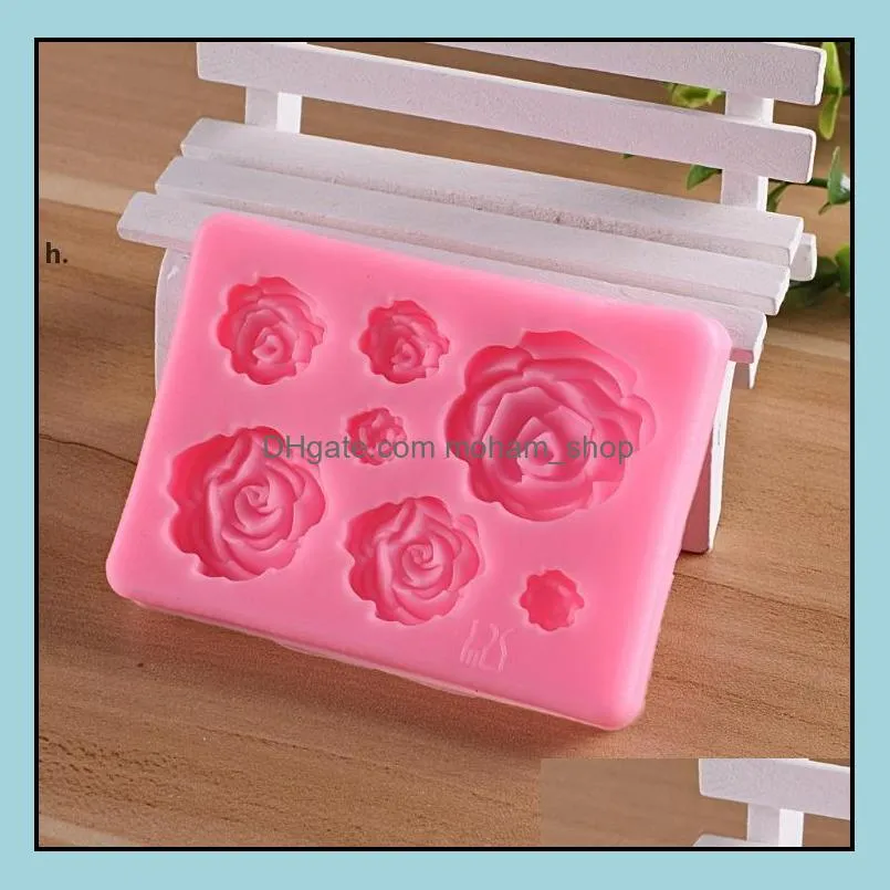 rose flowers silicone mould cake chocolate molds wedding cakes decorating tools fondant sugarcraft mold rrd12904