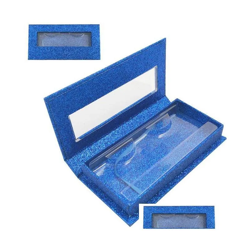 shinning colors box wholesale square false eyelash packaging box fake 3d mink eyelashes boxes faux cils magnetic case lashes empty gift