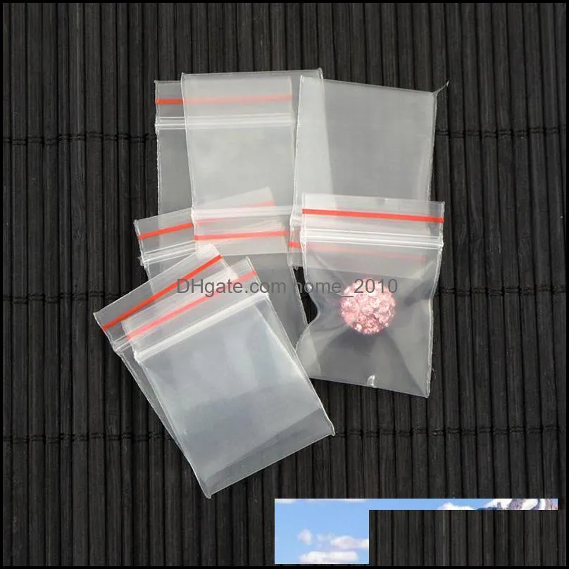 1000pcs/lot small 2.2cmx2.5cm clear zip lock resealable grip seal plastic retail package bag zipper packing pack pouch