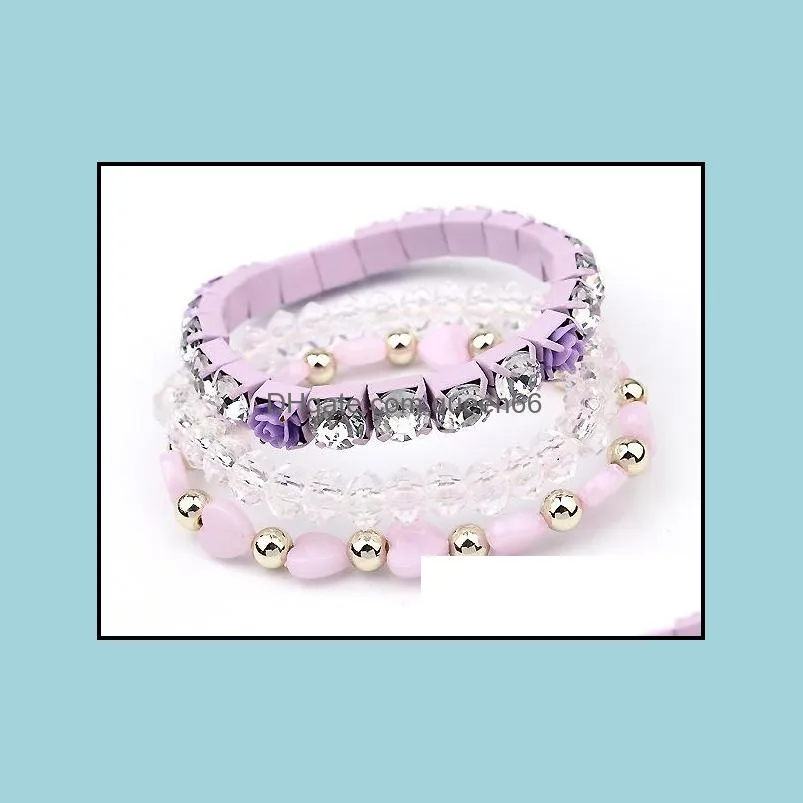 charms bracelets bohemian candy bangles jewelry for women gift wrist band multilayer bracelets
