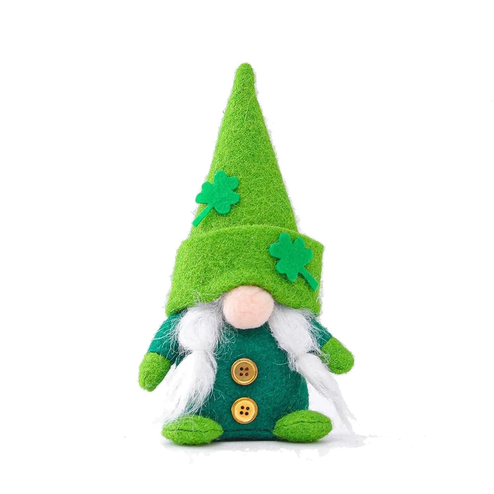 st patricks day tomte gnome faceless plush doll irish festival lucky clover bunny plush dwarf day easter decor gifts cpa4456