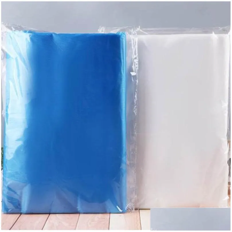 100pcs disposable apron anti pollution apron cleaning transparent easy use kitchen aprons