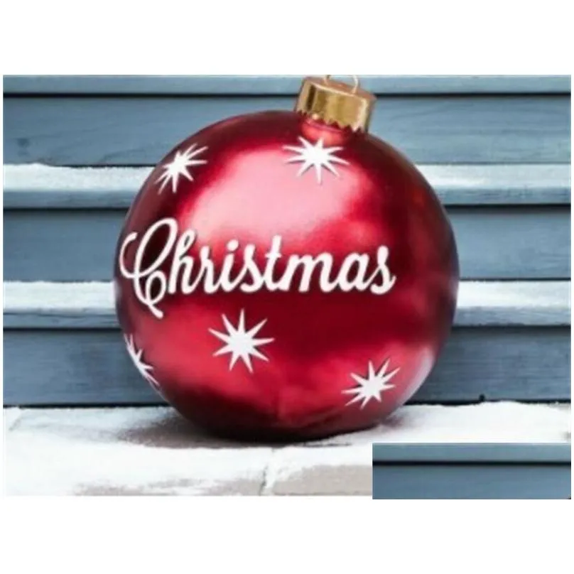 spot christmas decoration balloon 60cm outdoor fun printing pvc inflatable toy ball crafts factory