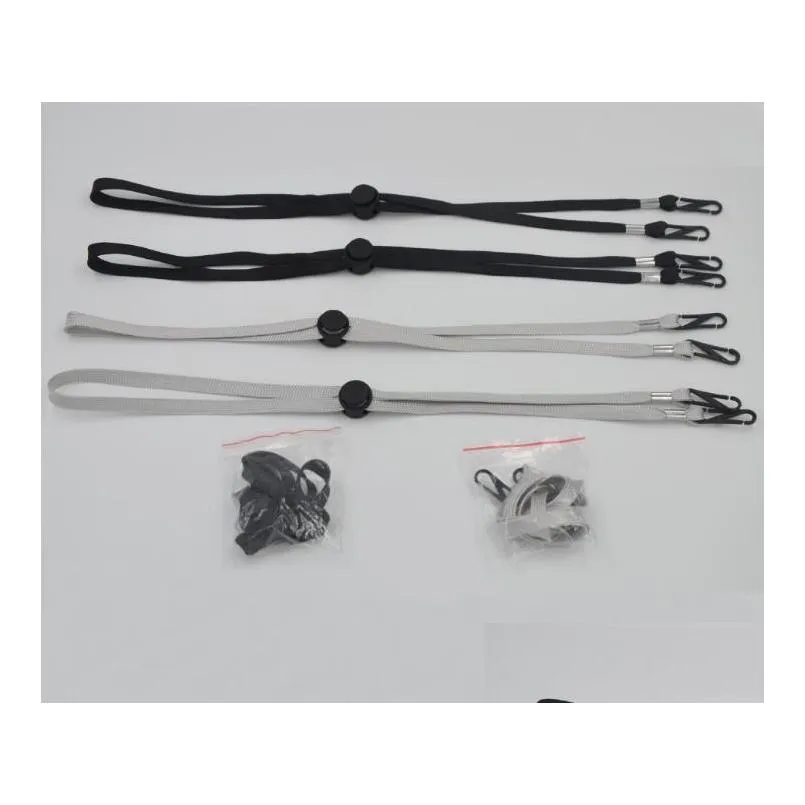 face mask adjustable windproof mask rope extension ear holder hang on neck string hat lanyard 100 pcs