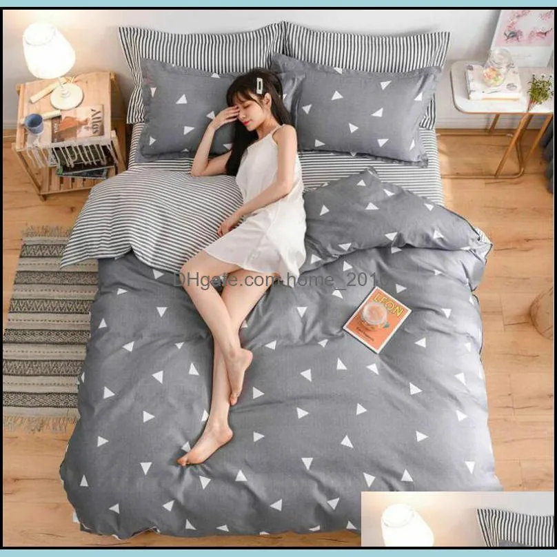 printed home textile cyan cute cat kitty duvet cover pillow case bed sheet boy kid teen girl bedding linens set king