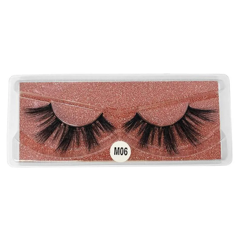 make up eyelash lash eyelashes lashes 100 pairs a lot color bottom card 3d mink natural long faux cils m1m10 styles 10 pair of each style