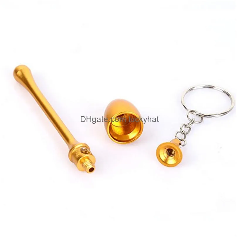 multicolor smoking pipes mini keychain mushroom styles smoking accessories ultimate pipe mini aluminum metal keychain smoking pipe