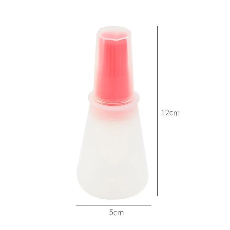 tools accessories color silicone oil bottle brush heat resistant for cooking and barbecue baking with scale 1pc