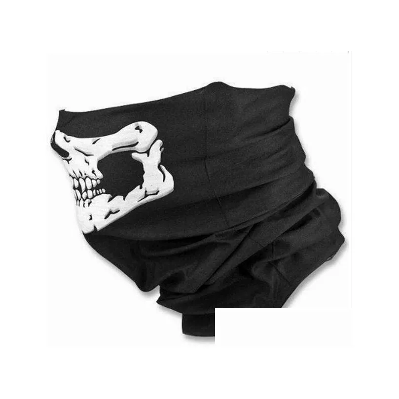 quality new skull face mask outdoor sports ski bike motorcycle scarves bandana neck snood halloween party cosplay full face masks