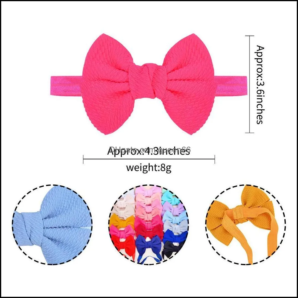 baby girls headband 43 inch hair bows headbands elastic hairband for born infant toddler pographic accessorie