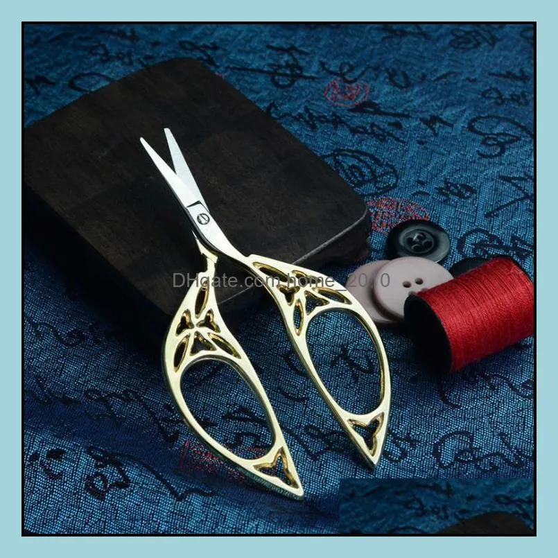 dhs vintage scissor needlework handicraft embroidery stitch european retro classic craft sewing tailor scissors tool 11x5cm sn3220