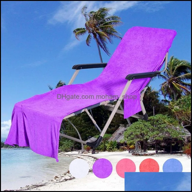 microfiber beach chair cover beach towel pool lounge chair cover blankets portable with strap beach towels double layer blanket