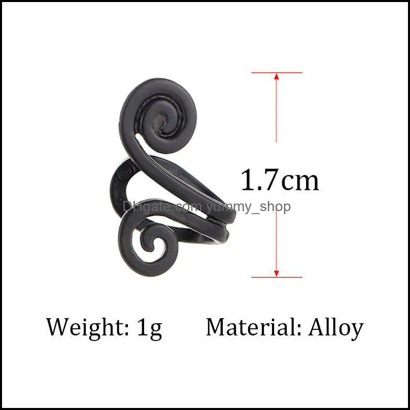 fashion plated gold clip screw back earring for women without piercing cartilage puck rock vintage ear cuff girls jewelry gifts 20220225