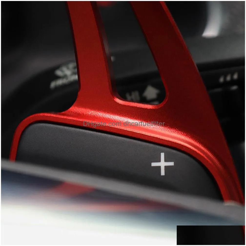 new shift paddles for audi sline quattro rs q3 q5 q7 s3 s5 sq5 sq7 r8 a3 a4 a5 a6 a7 s4 tt tts car steering wheel extend dsg sticker